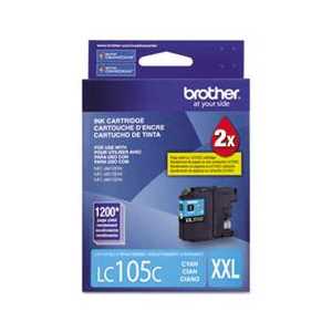 Original Brother LC105C XXL Cyan ink cartridge - Super High Yield