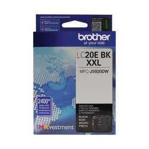 Original Brother LC20EBK Black ink cartridge - Super High Yield