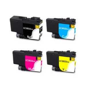 Compatible Brother LC3033 XXL ink cartridges - Super High Yield - 4 pack