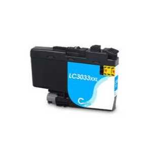 Compatible Brother LC3033C XXL Cyan ink cartridge - Super High Yield