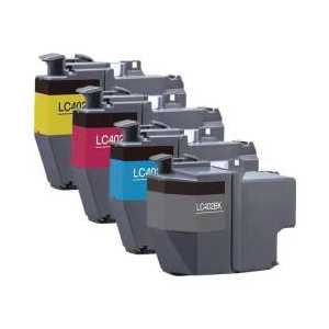 Compatible Brother LC402 ink cartridges - 4 pack