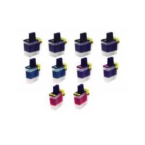 Compatible Brother LC41 ink cartridges - 10 pack