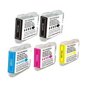 Compatible Brother LC51 ink cartridges - 5 pack