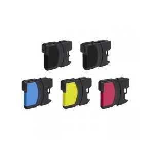 Compatible Brother LC61 ink cartridges - 5 pack