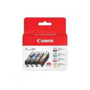 Original Canon CLI-221 ink cartridges, 2946B004 - 4 pack