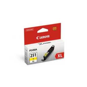 Original Canon CLI-251Y XL Yellow ink cartridge, 6451B001 - High Yield