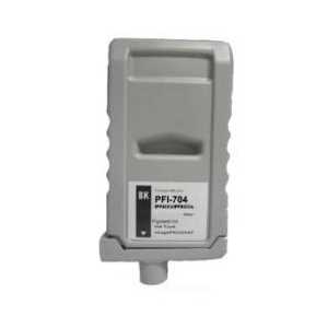 Compatible Canon PFI-704BK Black ink cartridge