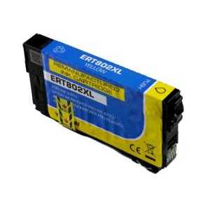 Remanufactured Epson 802XL Yellow ink cartridge, T802XL420 - High Capacity