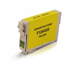 Remanufactured Epson 126 Yellow ink cartridge, T126420 - High Capacity