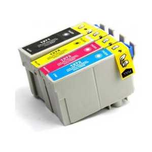 Remanufactured Epson 127 ink cartridges - Extra High Capacity - 4 pack