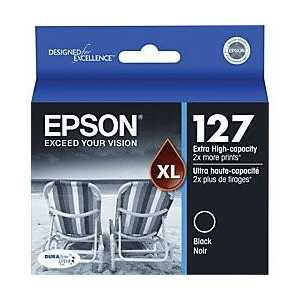 Original Epson 127 Black ink cartridge, T127120