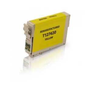 Remanufactured Epson 127 Yellow ink cartridge, T127420 - Extra High Capacity