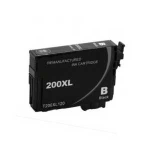 Remanufactured Epson 200XL Black ink cartridge, T200XL120 - High Capacity