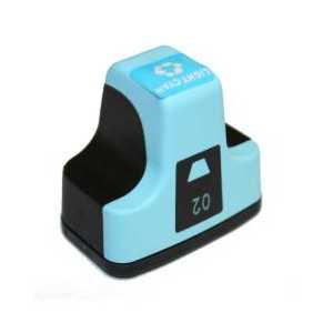 Remanufactured HP 02 Light Cyan ink cartridge, C8774WN