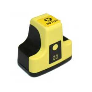 Remanufactured HP 02 Yellow ink cartridge, C8773WN