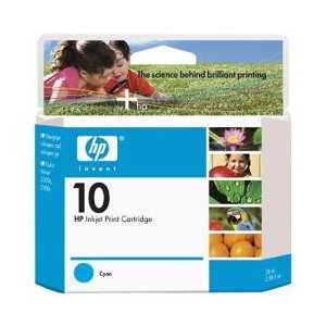 Original HP 10 Cyan ink cartridge, C4841A