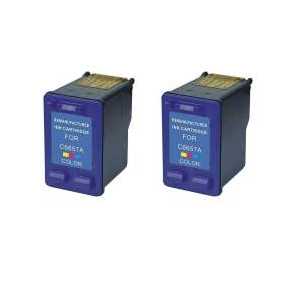 Remanufactured HP 57 ink cartridges - 2 pack