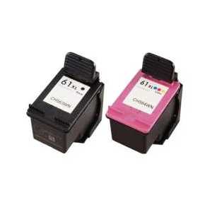 Remanufactured HP 61XL ink cartridges - High Yield - 2 pack