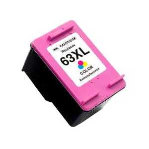 Remanufactured HP 63XL Tri-color ink cartridge, F6U63AN - High Yield