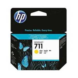 Original HP 711 Yellow ink cartridge, CZ132A