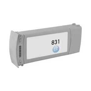 Compatible HP 831A Light Cyan latex ink cartridge, CZ686A