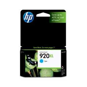 Original HP 920XL Cyan ink cartridge, CD972AN - High Yield