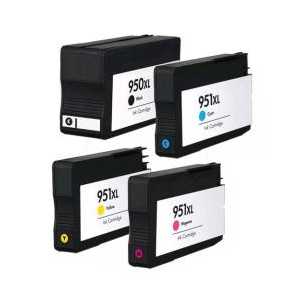 Remanufactured HP 950XL, 951XL ink cartridges - High Yield - 4 pack