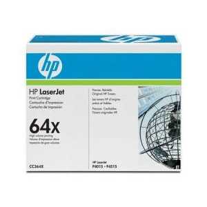 Original HP 64X Black toner cartridge, High Yield, CC364X, 24000 pages