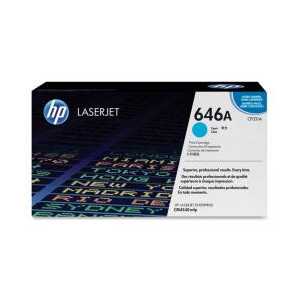 Original HP 646A Cyan toner cartridge, CF031A, 12500 pages