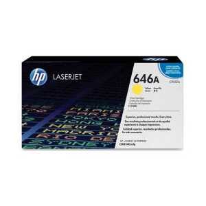 Original HP 646A Yellow toner cartridge, CF032A, 12500 pages