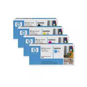 Original HP 124A toner cartridges, 4 pack