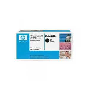 Original HP 501A Black toner cartridge, Q6470A, 6000 pages