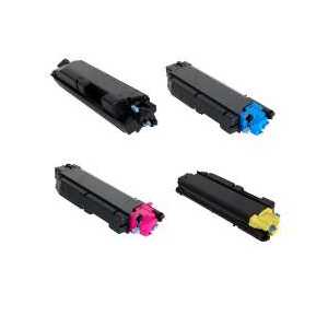 Compatible Kyocera Mita TK-5152K, TK-5152C, TK-5152M, TK-5152Y toner cartridges, 4 pack