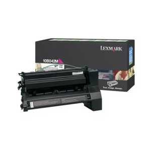 Original Lexmark 10B042M Magenta toner cartridge, 15000 pages