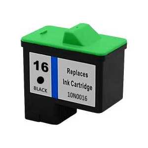 Remanufactured Lexmark 16 Black ink cartridge, 10N0016
