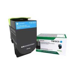 Original Lexmark 71B10C0 Cyan toner cartridge, 2300 pages