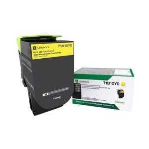 Original Lexmark 71B10Y0 Yellow toner cartridge, 2300 pages