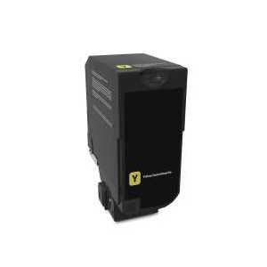 Remanufactured Lexmark 74C1SY0 Yellow toner cartridge, 7000 pages