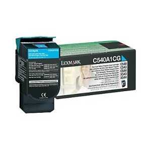 Original Lexmark C540A1CG Cyan toner cartridge, 1000 pages