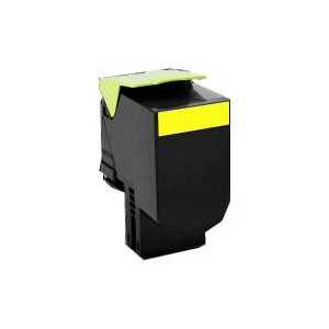 Remanufactured Lexmark C540H1YG Yellow toner cartridge, 2000 pages