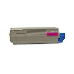 Compatible OKI 43865718 Magenta toner cartridge, 6000 pages