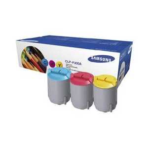 Original Samsung CLP-P300A toner cartridges, 3 Pack