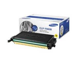 Original Samsung CLP-Y660B Yellow toner cartridge, 5000 pages