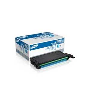 Original Samsung CLT-C508S Cyan toner cartridge, 2500 pages